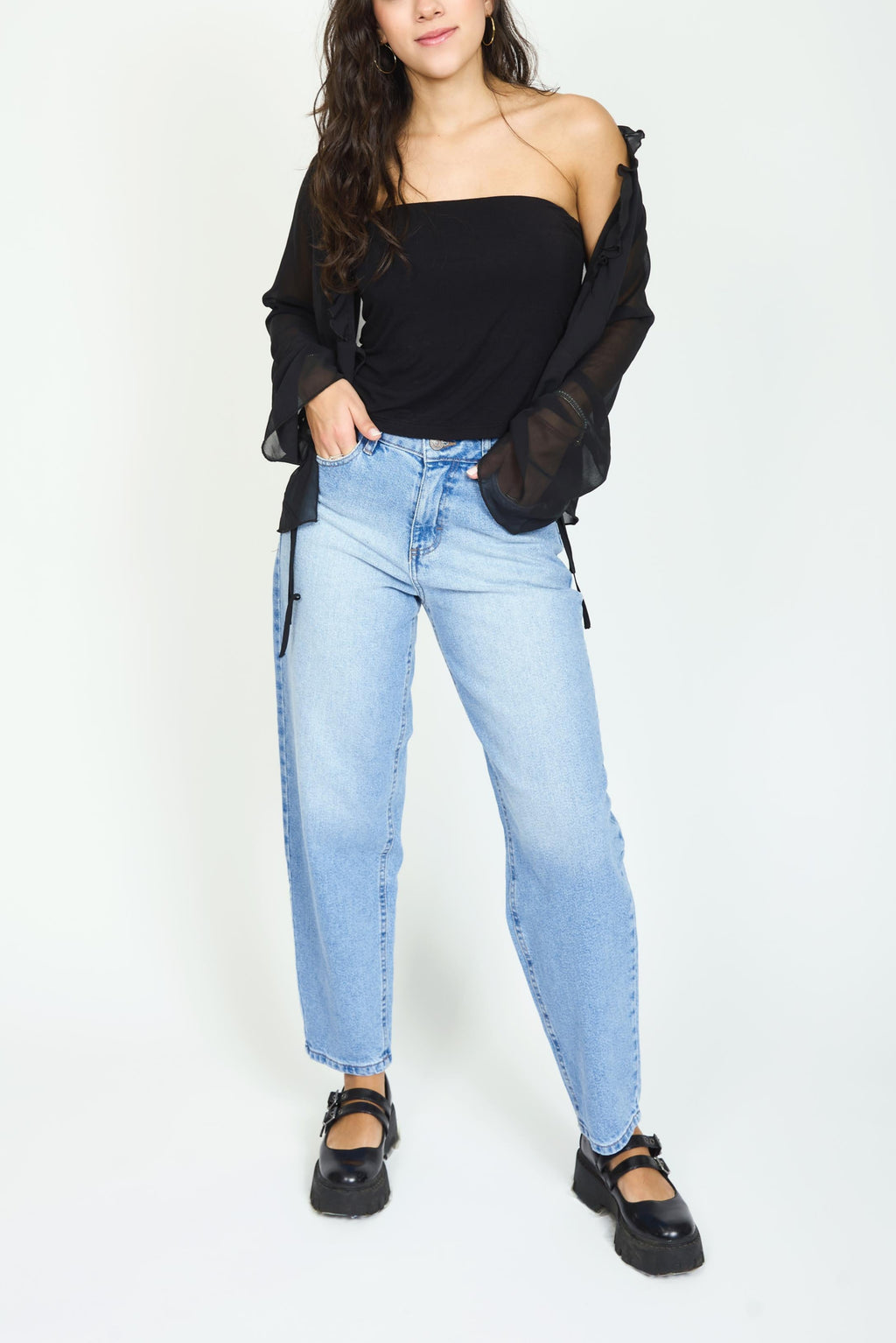 PANTALÓN BAGGY BLEACH